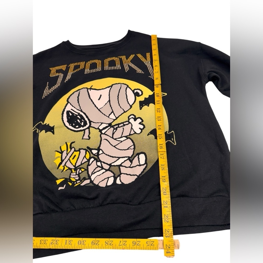 Peanuts Spooky Snoopy Black Halloween Graphic Sweater - Picture 3 of 7